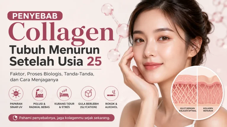 ilustrasi penyebab collagen tubuh menurun setelah usia 25 dan cara menjaga kesehatan kulit